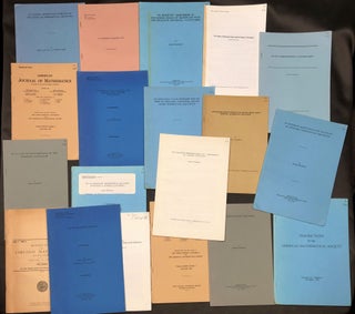 Item #H30264 19 offprints 1951-1968 on mathematical subjects - one inscribed. Philip Hartman