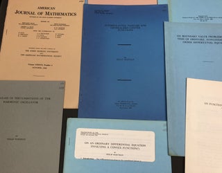 19 offprints 1951-1968 on mathematical subjects - one inscribed