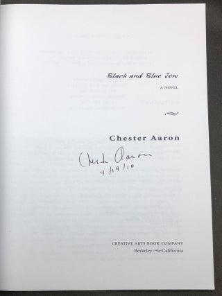 Black and Blue Jew, a novel -- signed