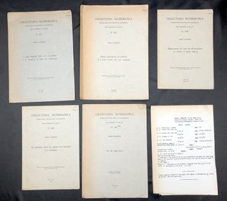 Item #H30290 5 offprints on mathematics 1961-1965 from Collectanea by Fields Medal winner. Enrico...