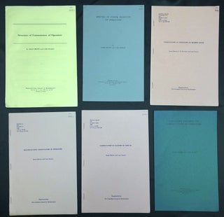 Item #H30292 6 offprints on mathematics, particularly commutators (1964-1966). Arlen Brown, Carl...