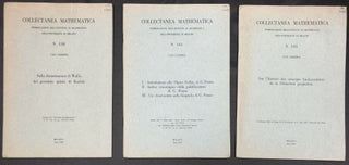 Item #H30295 3 offprints on mathematics and the history of science, 1956-1957, Collectanea...