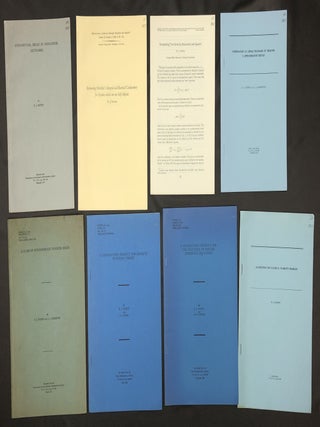Item #H30296 8 offprints of articles on math & physics, 1952, 1969. R. J. Duffin, Richard James