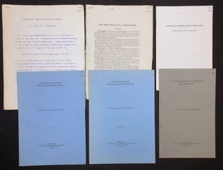 Item #H30297 6 offprints of articles on mathematical subjects. H. H. Corson, Harry Herbert