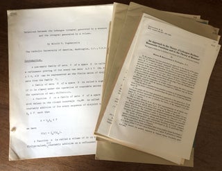 Item #H30302 14 offprints of articles on mathematical subjects, 1956-1967. Witold Bogdanowicz,...