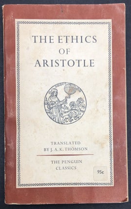 Item #H30342 The Ethics of Aristotle, Penguin paperback, owned by poet Gerald Stern (d. 2023)....