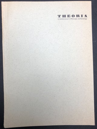 Item #H30390 Two Views about the Function of Models in Empirical Theories (1961) offprint...