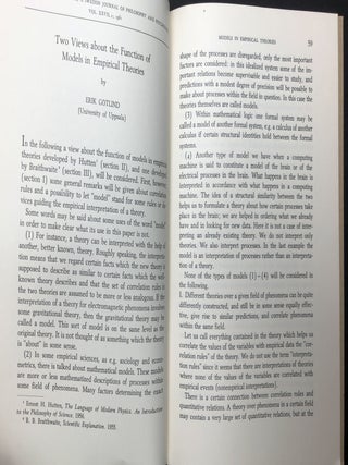 Two Views about the Function of Models in Empirical Theories (1961) offprint inscribed to Adolf Grunbaum