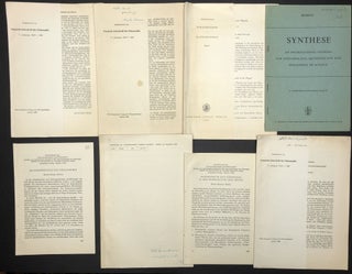 Item #H30418 8 offprints on physics & philosophy 1960-1969, some inscribed, from the collection...