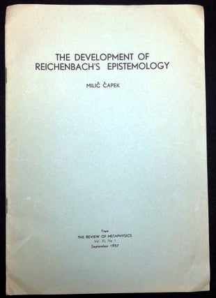 Item #H30427 1957 offprint The Development of Reichenbach's Epistemology inscribed to Adolf...