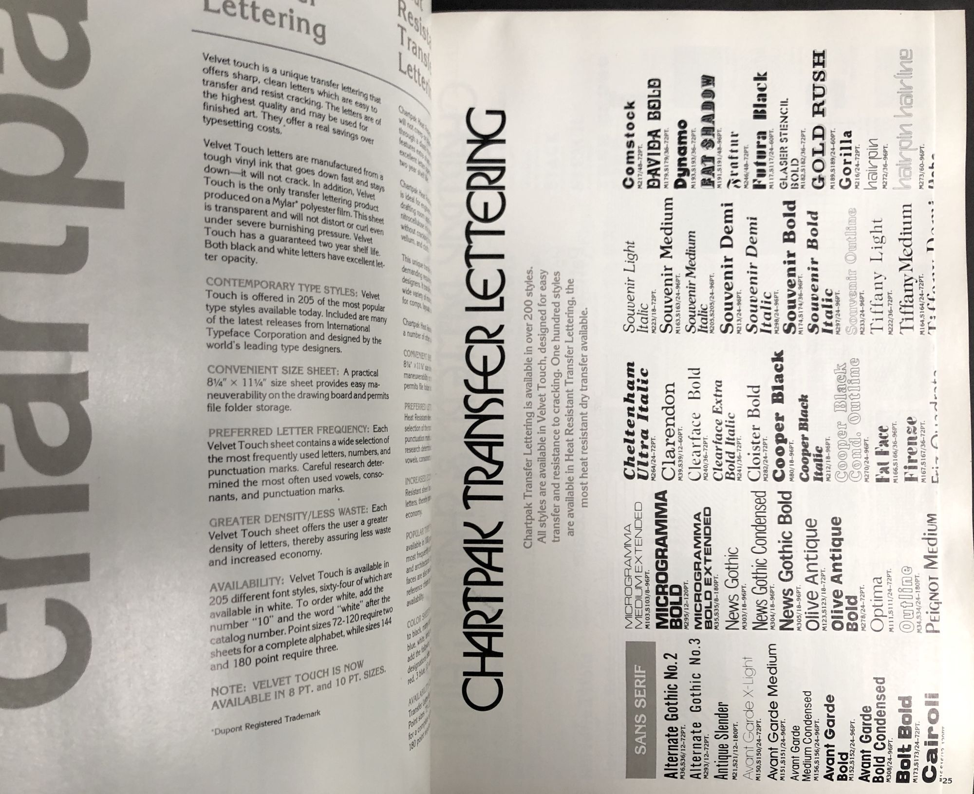 Chartpak Graphics 1976 Chartpak graphic products catalog | Chartpak