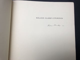 Roland Clark's Etchings - 1938 signed limited edition with original signed etching