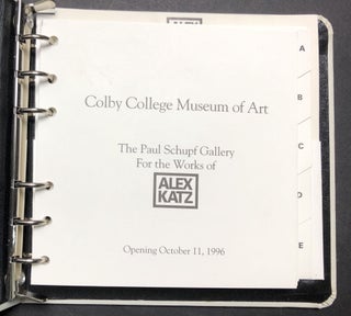 Colby College Museum of Art, 1996 Paul Schupf Gallery for the Works of Alex Katz