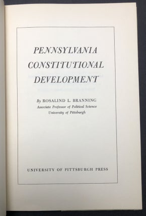 Pennsylvania Constitutional Development