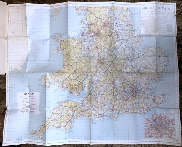 Item #H30620 1946 32x40" Ten-Mile Road Map of Great Britain, Sheet Two