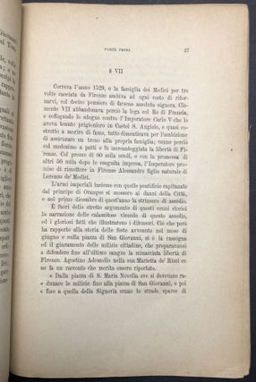 Le Feste di S. Giovanni in Firenze, Antiche e Moderne, Cenni Storici