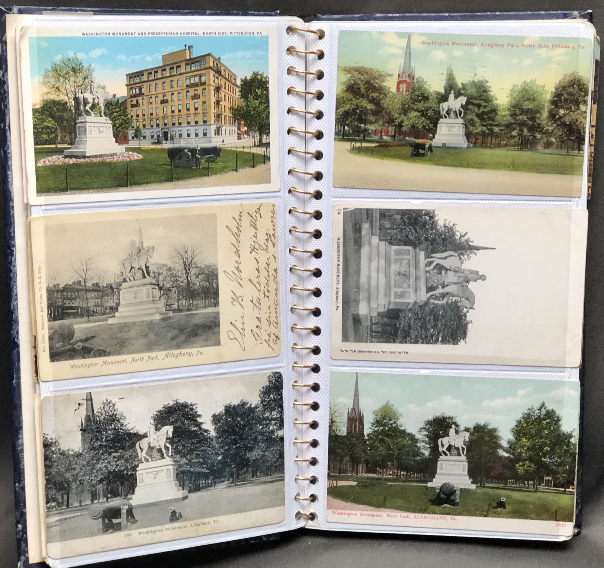 Antique Postcard Album With Over 200 Postcards Circa 1900s 