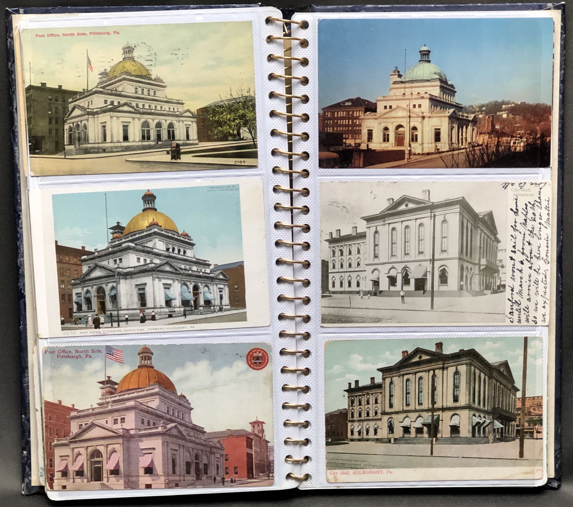 Postcard album of 82 vintage cards, some early 1900s of Pittsburgh's ...