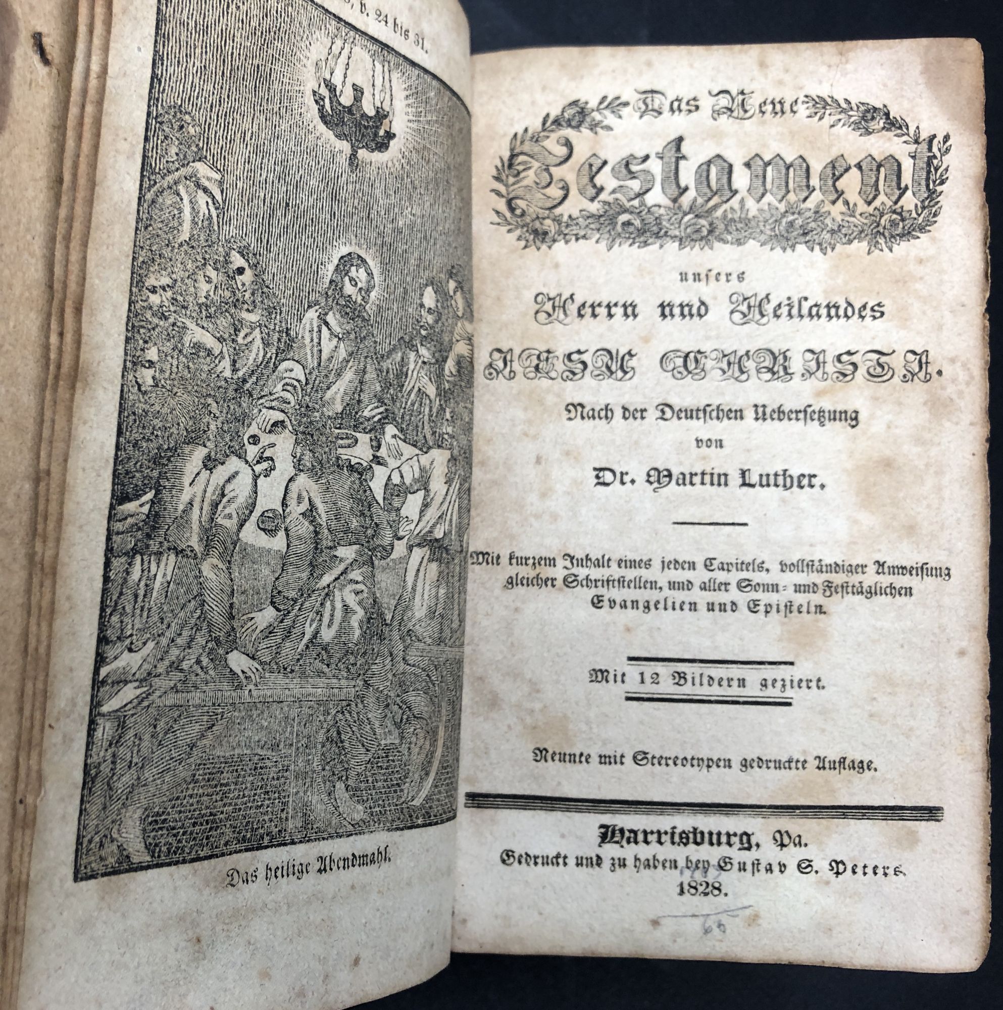 Testament Crow Das Neue Testament, Harrisburg imprint with 12 woodcut plates | Martin ...
