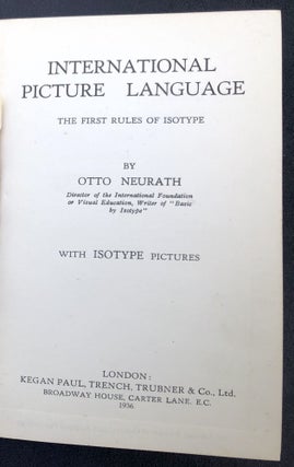 International Picture Language, The First Rules of Isotype -- Edgar Dale's copy