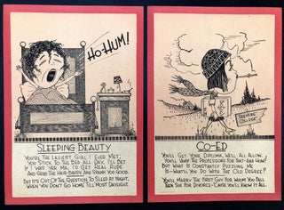 24 Twenty-Four Different New Day Comics for Girls and Boys (1920s satirical comic sheets with verse)