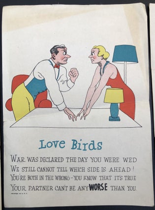 7 "Vinegar Valentines" from the 1920s-30s -- satirical cartoon broadsheets with verse