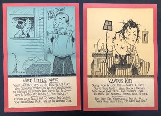 20 "Vinegar Valentines" from the 1920s-1930s -- satirical cartoon broadsheets with verse