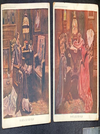 12 humorous postcards from 1905 to 1915, funny scenes, cartoons, etc.