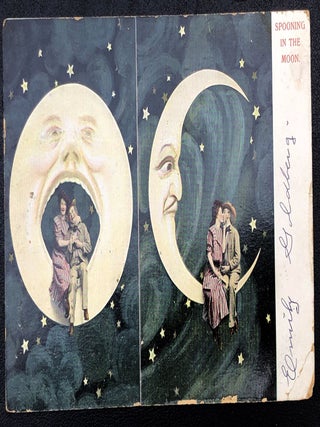 12 humorous postcards from 1905 to 1915, funny scenes, cartoons, etc.