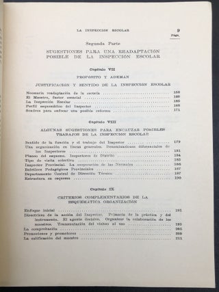 La Inspeccion Escolar, exposicion critica de su proceso en Cuba y sugestiones para una readaptacion posible