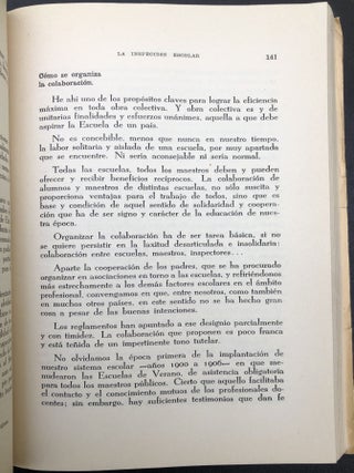 La Inspeccion Escolar, exposicion critica de su proceso en Cuba y sugestiones para una readaptacion posible