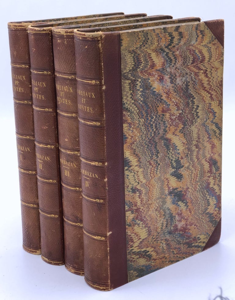 Item #H30743 Fabliaux et contes des poètes françois des XI, XII, XIII, XIV et XVe siècles, 4 vols. Etienne Barbazan.