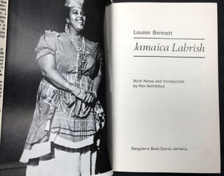 Jamaica Labrish, Dialect Poems -- signed by Bennett and Nettleford