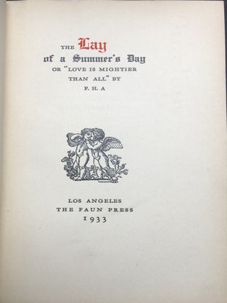 The Lay of a Summer's Day or "Love is Mightier Than All"