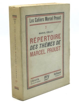 Item #H30812 Répertoire de Thèmes de Marcel Proust. Raoul Celly