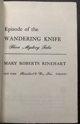 Episode of the Wandering Knife, Three Mystery Tales