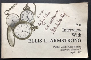 Item #H30872 An Interview with Ellis L. Armstrong : Public Works Oral History Interview Number 7....