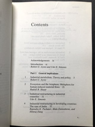 Industrial Metabolism: Restructuring for Sustainable Development -- Joel Tarr's copy