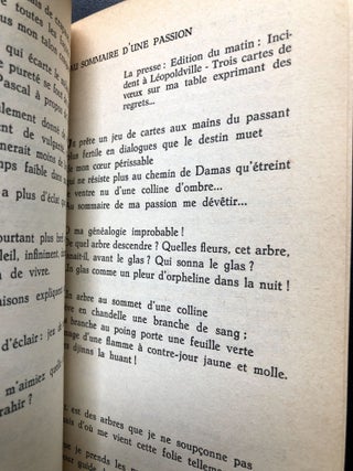 Arc musical précédé de Epitomé, introduction de Claire Cea -- inscribed by author