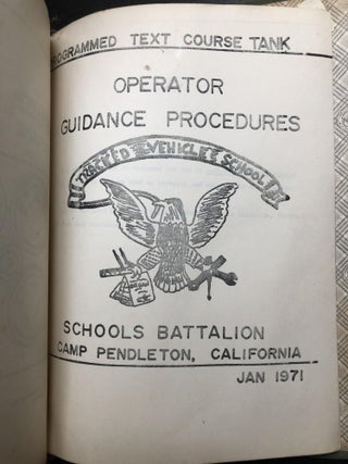 1971 large binder of instructional materials for operating the M48 A3 Model B Main Battle Tank (MBT)