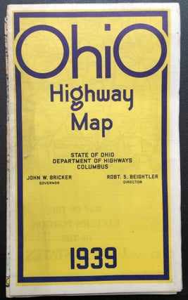 Item #H31177 Ohio Highway Map, 1939. Ohio Department of Highways