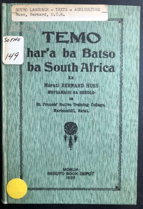 Item #H31225 Temo Har'a Ba Batso Ba South Africa [Agriculture for Black South Africans] in...