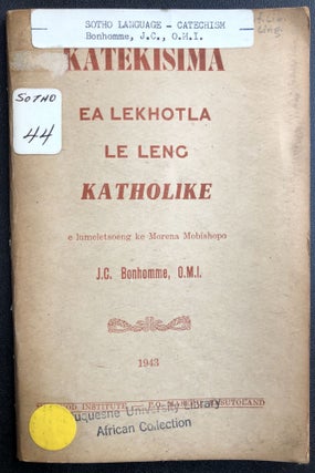 Item #H31235 Katekisima ea Lekhotla Le Lenc Katholike / Sesotho language Catechism of the...