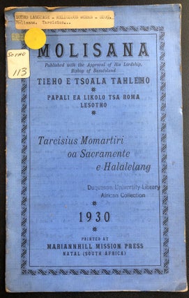 Item #H31255 Molisana (monthly Catholic publication in Sesotho): Tarcisius Momartiri oa...