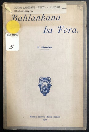 Item #H31308 Bahlankana ba Fora / Sesotho book on French soldiers in WWI. H. Dieterlen