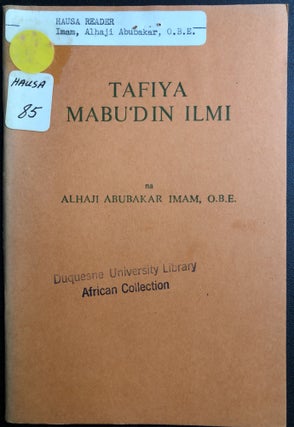 Item #H31437 Hausa book about travels to England, "Travel is the Key to Knowledge" - Tafiya...