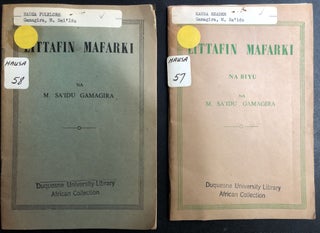 Item #H31439 Hausa books on Dream symbolism and interpretation: Littafin Mafarki & na Biyu (Vol....
