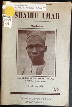 Item #H31514 Shaihu Umar in the original Hausa. Abubakar Tafawa Balewa, Sir