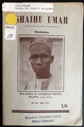 Item #H31515 Shaihu Umar in the original Hausa. Abubakar Tafawa Balewa, Sir