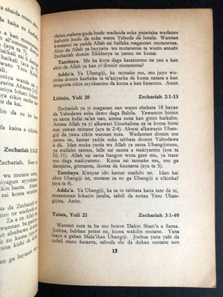 Hausa book of Bible study readings: Abincin Yini, Yuli-Satumba 1964